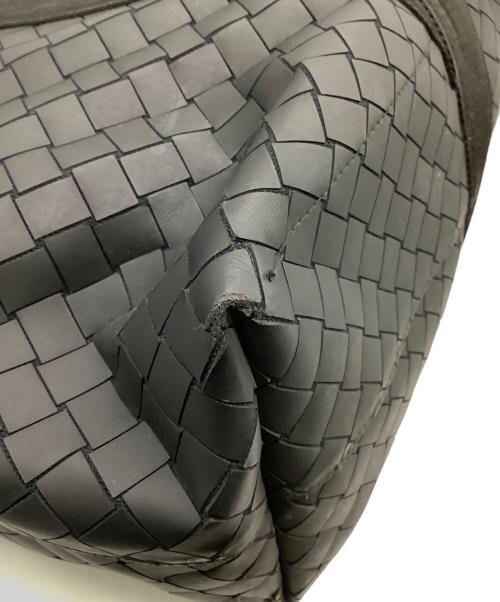 BOTTEGA VENETA（ボッテガベネタ）BOTTEGA VENETA (ボッテガベネタ) ニューラバーイントレチャートトートバッグ ブラックの古着・服飾アイテム