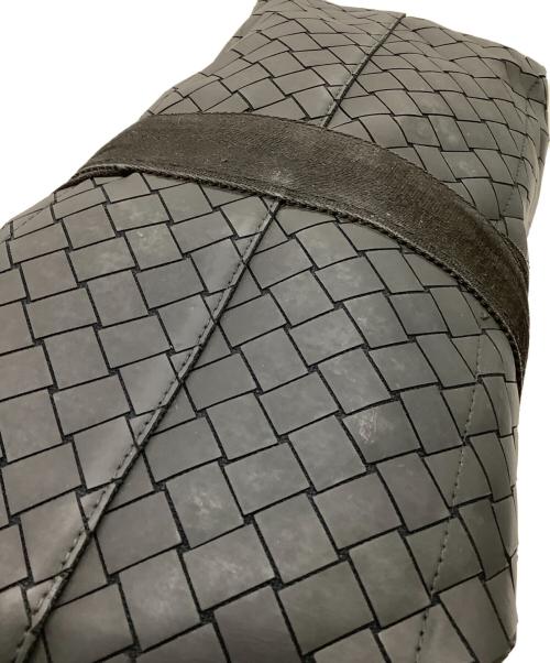 BOTTEGA VENETA（ボッテガベネタ）BOTTEGA VENETA (ボッテガベネタ) ニューラバーイントレチャートトートバッグ ブラックの古着・服飾アイテム