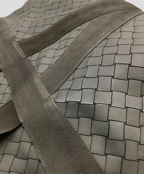BOTTEGA VENETA（ボッテガベネタ）BOTTEGA VENETA (ボッテガベネタ) ニューラバーイントレチャートトートバッグ ブラックの古着・服飾アイテム