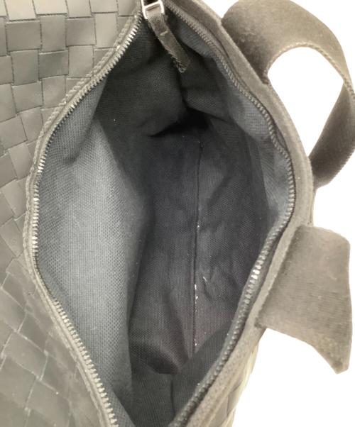 BOTTEGA VENETA（ボッテガベネタ）BOTTEGA VENETA (ボッテガベネタ) ニューラバーイントレチャートトートバッグ ブラックの古着・服飾アイテム