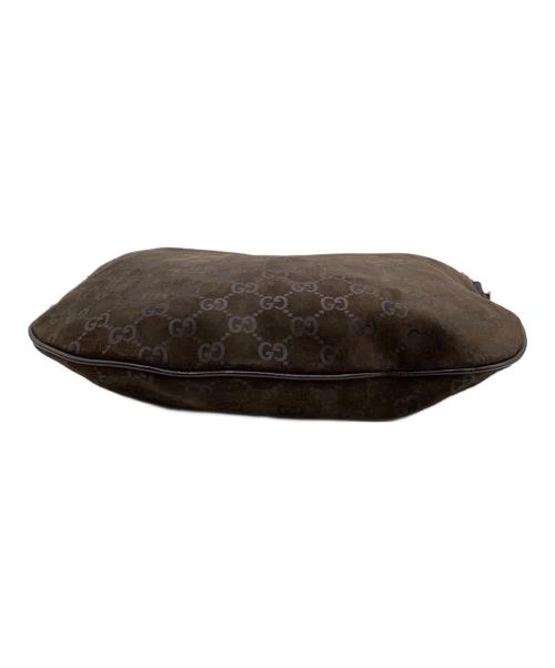 GUCCI（グッチ）GUCCI (グッチ) スウェードショルダーバッグ ブラウンの古着・服飾アイテム