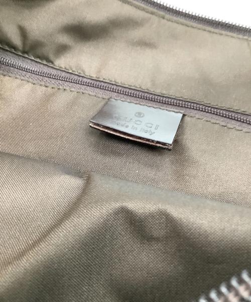 GUCCI（グッチ）GUCCI (グッチ) スウェードショルダーバッグ ブラウンの古着・服飾アイテム