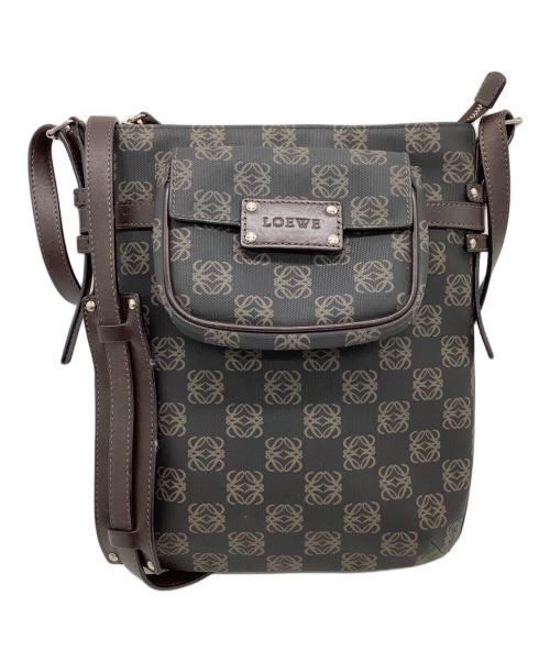 LOEWE（ロエベ）LOEWE (ロエベ) ショルダーバッグ ブラック×ブラウンの古着・服飾アイテム