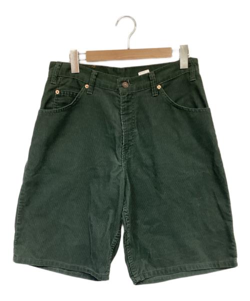 LEVI'S（リーバイス）LEVI'S (リーバイス) 565™ ワイドレッグ コーデュロイハーフパンツ グリーン サイズ:32の古着・服飾アイテム