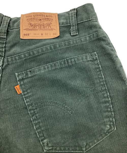 LEVI'S（リーバイス）LEVI'S (リーバイス) 565™ ワイドレッグ コーデュロイハーフパンツ グリーン サイズ:32の古着・服飾アイテム