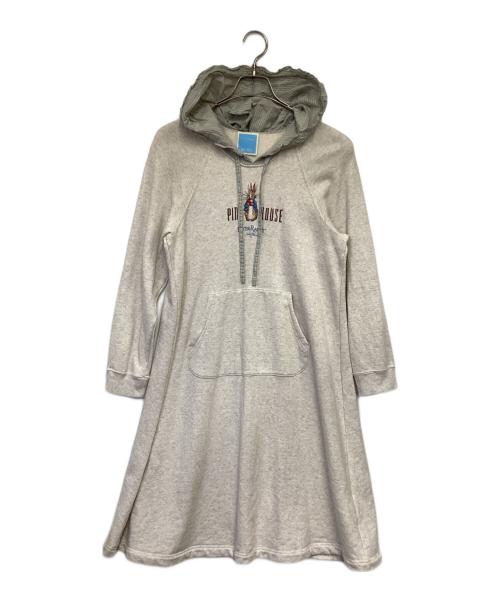 PINK HOUSE（ピンクハウス）PINK HOUSE (ピンクハウス) Peter Rabbit (ピーターラビット) パーカーワンピース アイボリー サイズ:表記無の古着・服飾アイテム