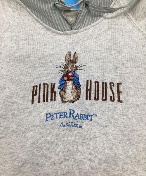 PINK HOUSE（ピンクハウス）PINK HOUSE (ピンクハウス) Peter Rabbit (ピーターラビット) パーカーワンピース アイボリー サイズ:表記無の古着・服飾アイテム
