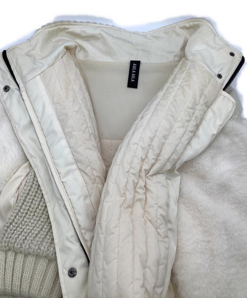 AULA AILA（アウラアイラ）AULA AILA (アウラアイラ) レイヤードブルゾン アイボリーの古着・服飾アイテム