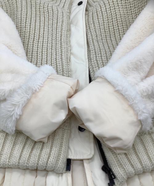 AULA AILA（アウラアイラ）AULA AILA (アウラアイラ) レイヤードブルゾン アイボリーの古着・服飾アイテム