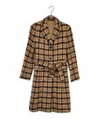 DAKS×LINTONダックス×リントン）の古着「モヘヤ混ツイードチェスターコート」｜ベージュ