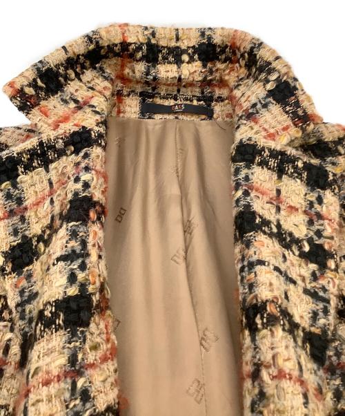DAKS（ダックス）DAKS (ダックス) LINTON (リントン) モヘヤ混ツイードチェスターコート ベージュ サイズ:38の古着・服飾アイテム
