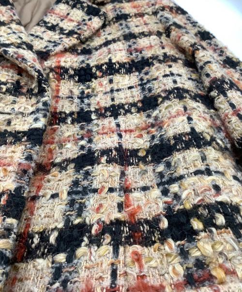 DAKS（ダックス）DAKS (ダックス) LINTON (リントン) モヘヤ混ツイードチェスターコート ベージュ サイズ:38の古着・服飾アイテム