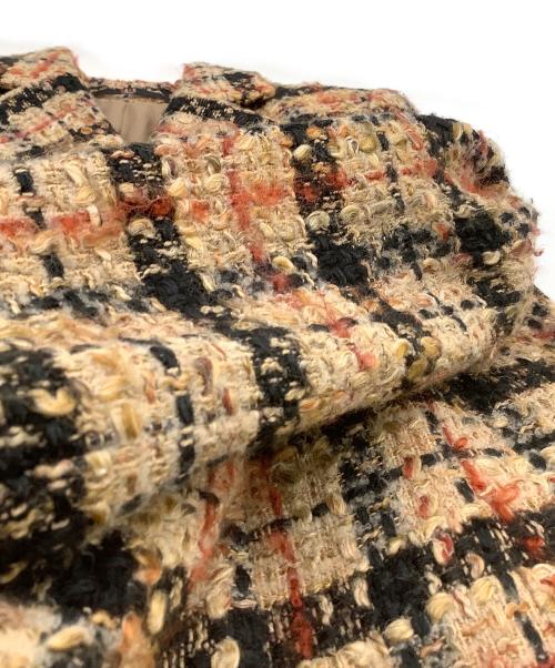 DAKS（ダックス）DAKS (ダックス) LINTON (リントン) モヘヤ混ツイードチェスターコート ベージュ サイズ:38の古着・服飾アイテム