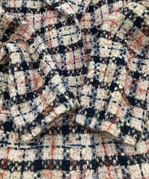 DAKS（ダックス）DAKS (ダックス) LINTON (リントン) モヘヤ混ツイードチェスターコート ベージュ サイズ:38の古着・服飾アイテム