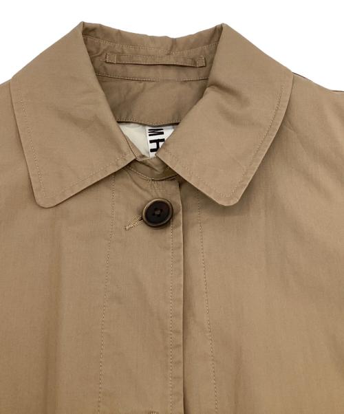 MHL（エムエイチエル）MHL (エムエイチエル) FIVE TOUGH POPLIN COAT ステンカラーコート ベージュ サイズ:Ⅱの古着・服飾アイテム