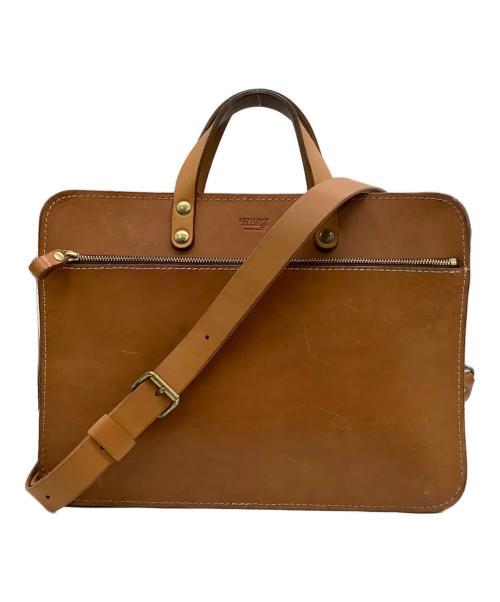 Herz（ヘルツ）Herz (ヘルツ) 2wayビジネスバッグ ブラウンの古着・服飾アイテム