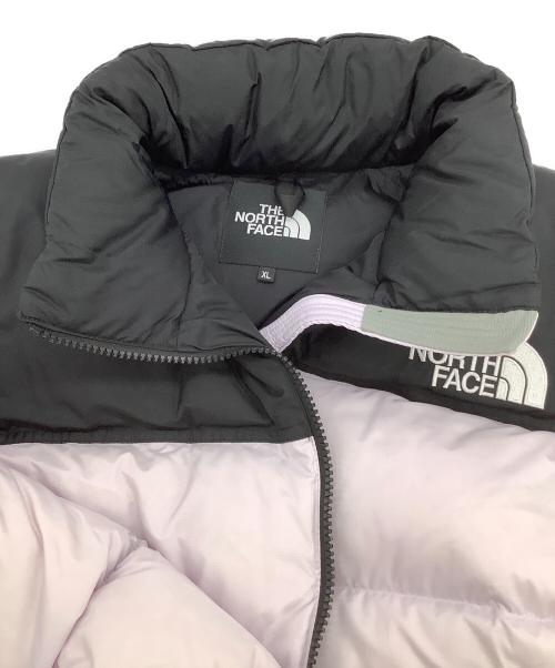 THE NORTH FACE（ザ ノース フェイス）THE NORTH FACE (ザ ノース フェイス) Short Nuptse Jacket（ショートヌプシジャケット） ピンク×ブラック サイズ:XLの古着・服飾アイテム