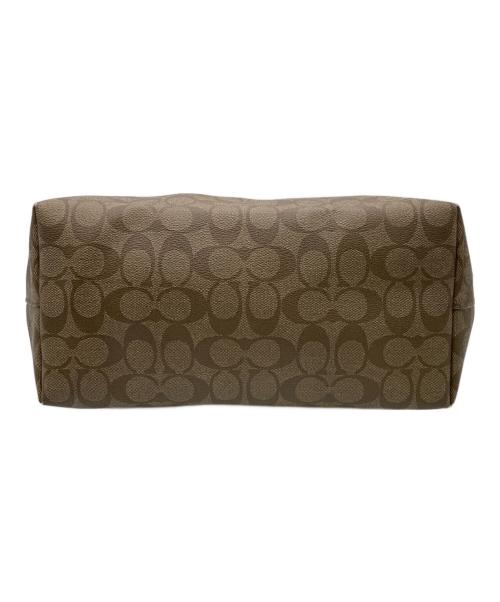 COACH（コーチ）COACH (コーチ) シグネチャー トートバッグ ベージュ×オレンジの古着・服飾アイテム