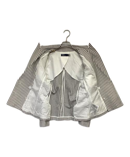 Polo by RalphLauren（ポロ バイ ラルフローレン）Polo by RalphLauren (ポロ バイ ラルフローレン) ダブルジャケット ホワイト×ブラック サイズ:2の古着・服飾アイテム
