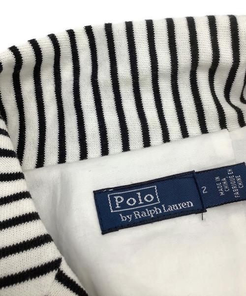 Polo by RalphLauren（ポロ バイ ラルフローレン）Polo by RalphLauren (ポロ バイ ラルフローレン) ダブルジャケット ホワイト×ブラック サイズ:2の古着・服飾アイテム