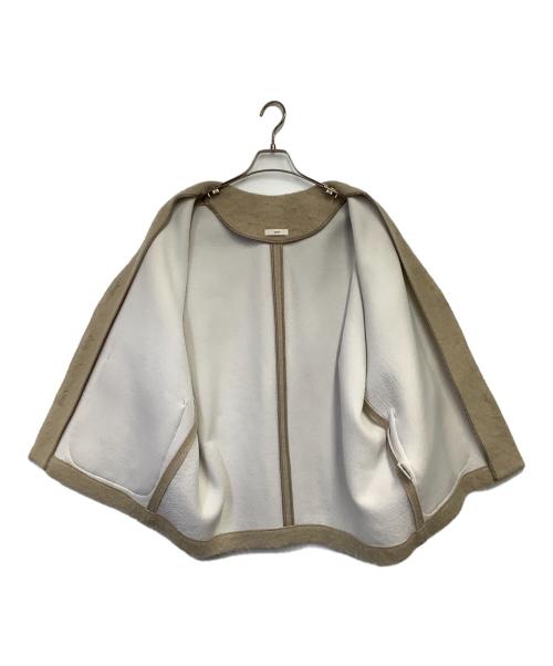 YORI（ヨリ）YORI (ヨリ) ウールモヘアシャギージャケット ベージュ サイズ:Fの古着・服飾アイテム