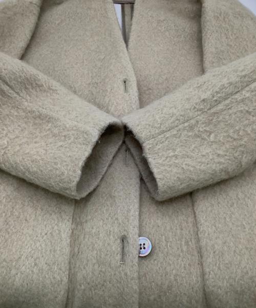 YORI（ヨリ）YORI (ヨリ) ウールモヘアシャギージャケット ベージュ サイズ:Fの古着・服飾アイテム