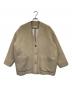 YORI（ヨリ）の古着「ウールモヘアシャギージャケット」｜ベージュ