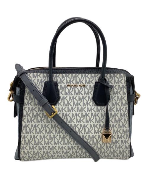 MICHAEL KORS（マイケル・コース）MICHAEL KORS (マイケル・コース) サッチェル 2WAYバッグ ブルーの古着・服飾アイテム