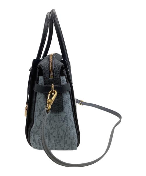 MICHAEL KORS（マイケル・コース）MICHAEL KORS (マイケル・コース) サッチェル 2WAYバッグ ブルーの古着・服飾アイテム