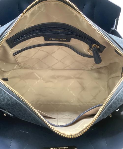 MICHAEL KORS（マイケル・コース）MICHAEL KORS (マイケル・コース) サッチェル 2WAYバッグ ブルーの古着・服飾アイテム