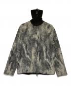 DIRK BIKKEMBERGSダークビッケンバーグ）の古着「総柄ニット」｜アイボリー×グレー