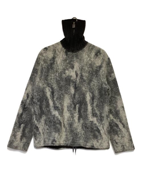 DIRK BIKKEMBERGS（ダークビッケンバーグ）DIRK BIKKEMBERGS (ダークビッケンバーグ) 総柄ニット アイボリー×グレー サイズ:Sの古着・服飾アイテム