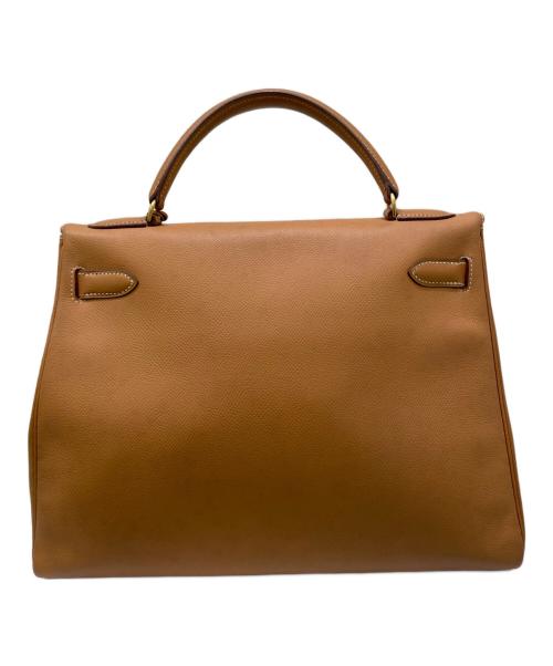 HERMES（エルメス）HERMES (エルメス) ケリー32 内縫い ライトブラウン系×ゴールド金具 サイズ:32の古着・服飾アイテム