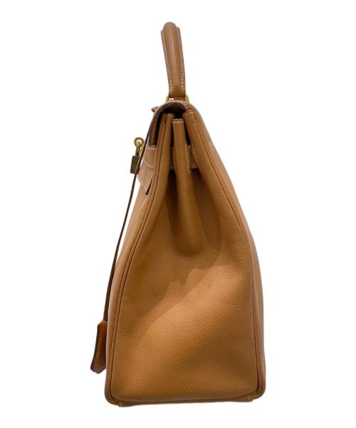 HERMES（エルメス）HERMES (エルメス) ケリー32 内縫い ライトブラウン系×ゴールド金具 サイズ:32の古着・服飾アイテム