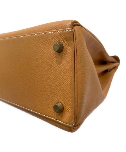 HERMES（エルメス）HERMES (エルメス) ケリー32 内縫い ライトブラウン系×ゴールド金具 サイズ:32の古着・服飾アイテム