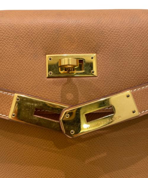 HERMES（エルメス）HERMES (エルメス) ケリー32 内縫い ライトブラウン系×ゴールド金具 サイズ:32の古着・服飾アイテム