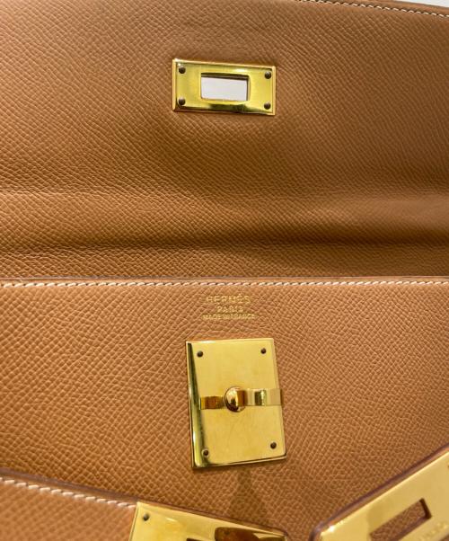 HERMES（エルメス）HERMES (エルメス) ケリー32 内縫い ライトブラウン系×ゴールド金具 サイズ:32の古着・服飾アイテム