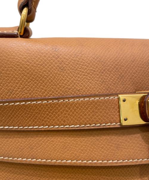 HERMES（エルメス）HERMES (エルメス) ケリー32 内縫い ライトブラウン系×ゴールド金具 サイズ:32の古着・服飾アイテム
