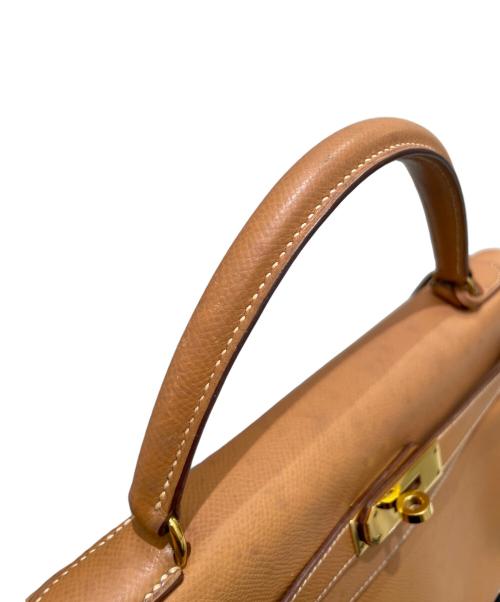 HERMES（エルメス）HERMES (エルメス) ケリー32 内縫い ライトブラウン系×ゴールド金具 サイズ:32の古着・服飾アイテム