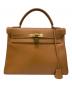 HERMES（エルメス）の古着「ケリー32 内縫い」｜ライトブラウン系×ゴールド金具