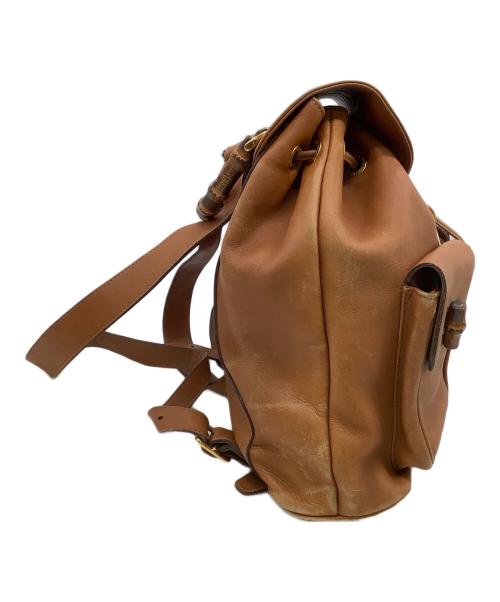 GUCCI（グッチ）GUCCI (グッチ) バンブー リュック ブラウンの古着・服飾アイテム