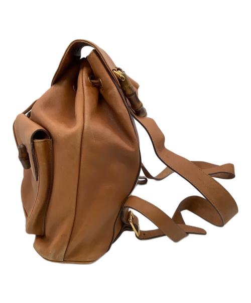 GUCCI（グッチ）GUCCI (グッチ) バンブー リュック ブラウンの古着・服飾アイテム