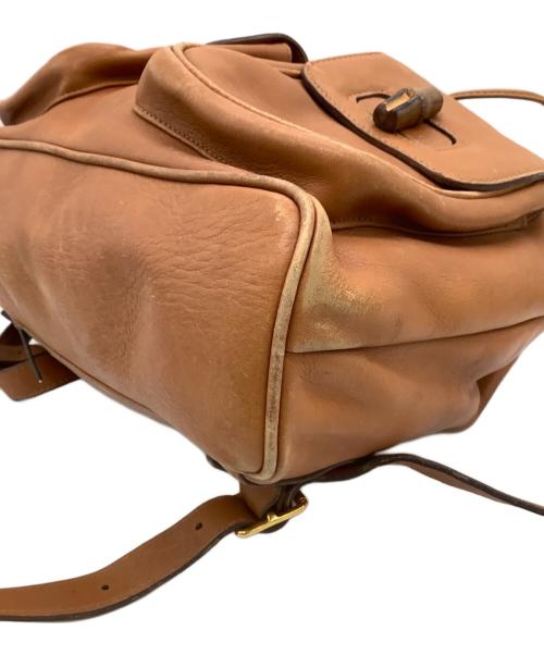 GUCCI（グッチ）GUCCI (グッチ) バンブー リュック ブラウンの古着・服飾アイテム