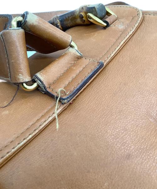 GUCCI（グッチ）GUCCI (グッチ) バンブー リュック ブラウンの古着・服飾アイテム