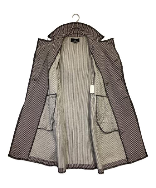 tricot COMME des GARCONS（トリココムデギャルソン）tricot COMME des GARCONS (トリココムデギャルソン) ヒッコリーコート ブラック×アイボリー サイズ:Sの古着・服飾アイテム