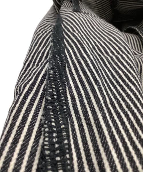 tricot COMME des GARCONS（トリココムデギャルソン）tricot COMME des GARCONS (トリココムデギャルソン) ヒッコリーコート ブラック×アイボリー サイズ:Sの古着・服飾アイテム