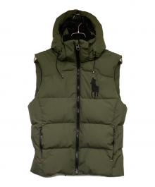 POLO RALPH LAUREN（ポロ・ラルフローレン）の古着「ダウンベスト」｜カーキ