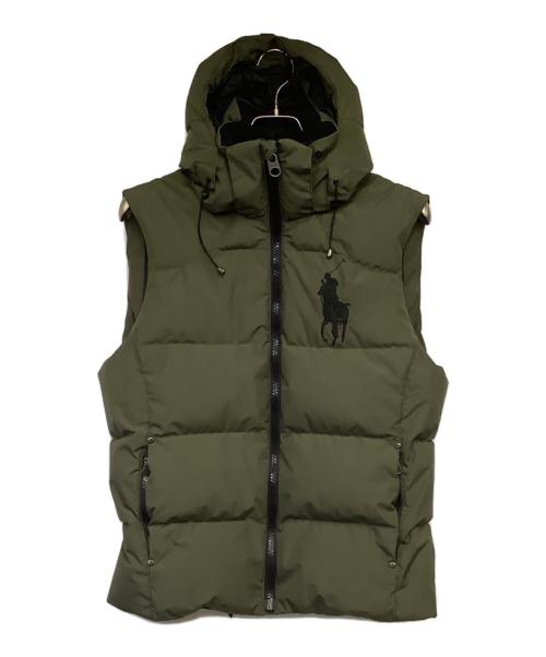 POLO RALPH LAUREN（ポロ・ラルフローレン）POLO RALPH LAUREN (ポロ・ラルフローレン) ダウンベスト カーキ サイズ:Sの古着・服飾アイテム
