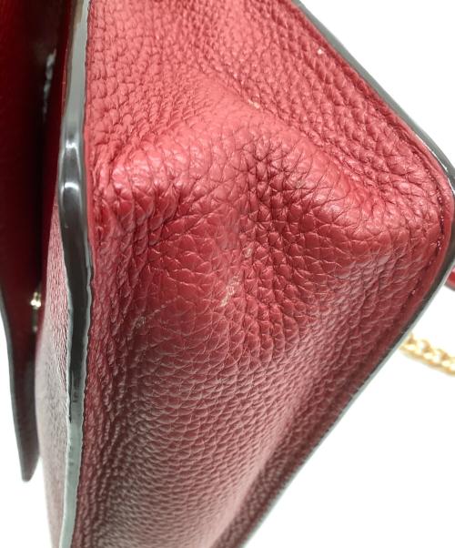 MICHAEL KORS（マイケル・コース）MICHAEL KORS (マイケル・コース) チェーンショルダーバッグ レッドの古着・服飾アイテム