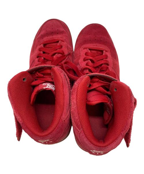NIKE（ナイキ）NIKE (ナイキ) AIR FORCE 1 MID 07 レッド サイズ:US8.5の古着・服飾アイテム